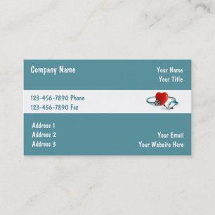Cartes de visite médicales