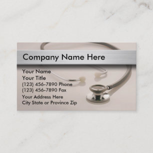 Cartes de visite médicales