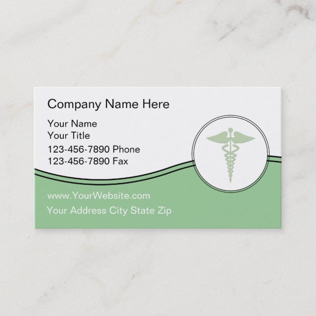 Cartes de visite médicales (Devant)