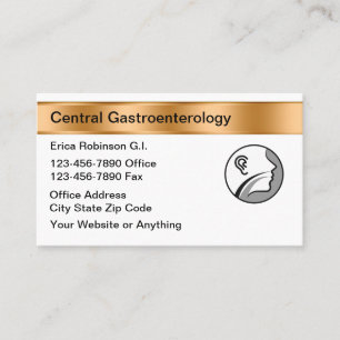 Cartes de visite médicales classe de gastroentérol