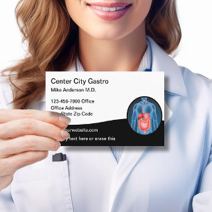Cartes de visite médicales de gastroentérologue mo