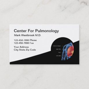 Cartes de visite médicales de pneumologue