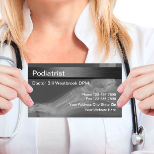 Cartes de visite médicales de podologue