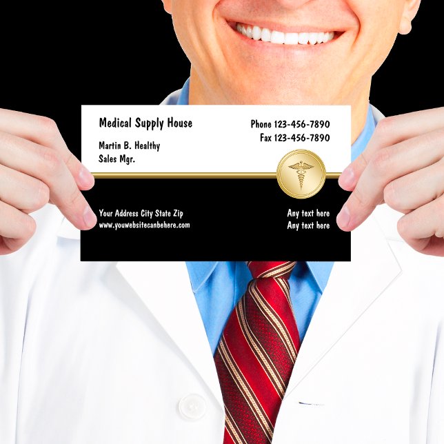 Cartes de visite médicales élégantes (Créateur téléchargé)