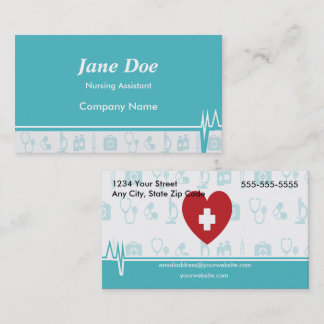 Cartes de visite médicales Heartbeat Care