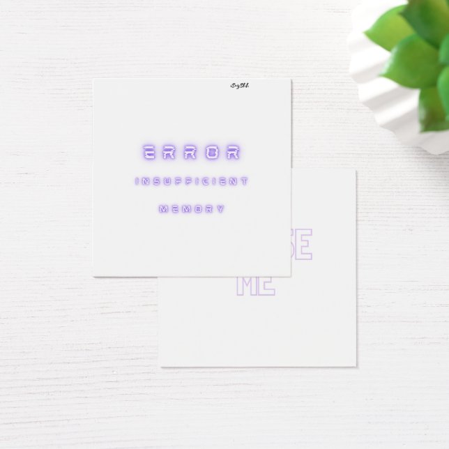 Cartes De Visite mémoire insuffisante (Bureau)