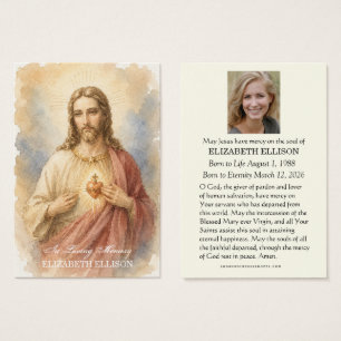Cartes De Visite Mémorial funéraire catholique du Sacré-Cœur Photo