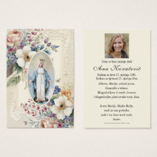 Cartes De Visite Mémorial funéraire de la Bienheureuse Marie en cro