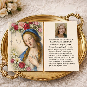 Cartes De Visite Mémorial funéraire de la Vierge Marie catholique