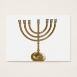 Cartes De Visite menorah or<br><div class="desc">Menora,  channukah,  or métallique,  hannukah,  hébreu,  fêtes,  juif,  juif,  judaïsme,  menorah,  chanouka,  hannuka,  channuka,  christmukah,  christmukah,  judaïa rabbin</div>