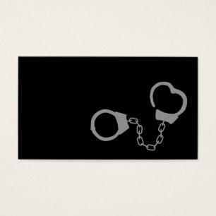 Cartes De Visite Menottes de gris