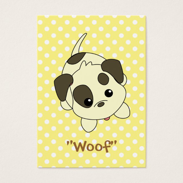 Cartes De Visite Mention de chiot (Devant)