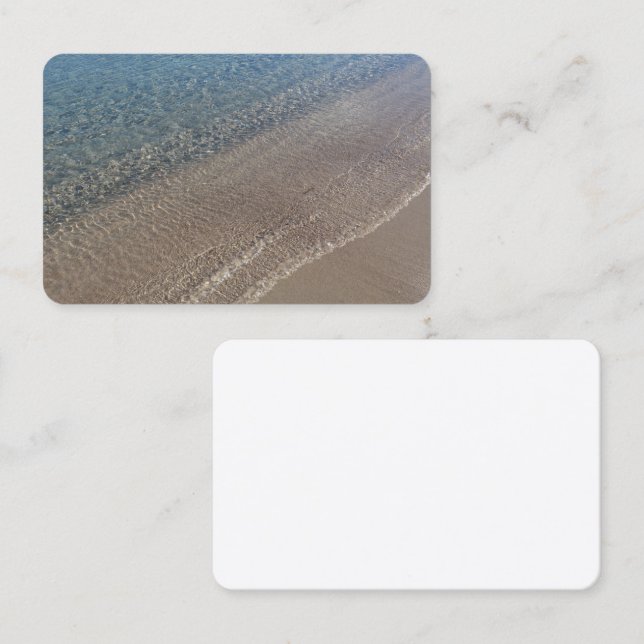 Cartes de visite Mer cristalline (Devant / Derrière)