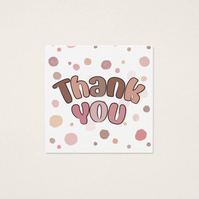 Cartes De Visite Merci (Devant)