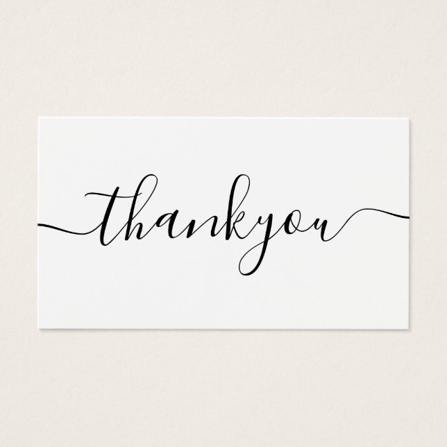 Cartes De Visite Merci D'Entreprise Minimal Moderne Pour L'Insertio (Devant)