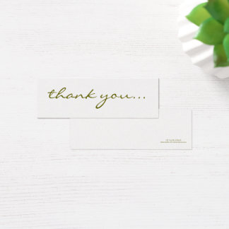 Cartes De Visite Merci : Étiquette de Remerciement Argentée