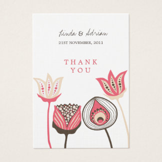 Cartes De Visite Merci Mariage Cadeau Favoriser Tags Honeysuckle