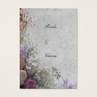 Cartes De Visite Merci Mariage du rêve blanc