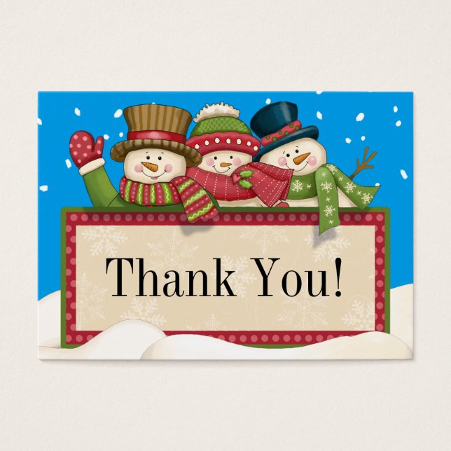 Cartes De Visite Merci MINI PACK de 100 (Devant)