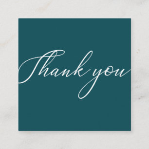 Cartes de visite Merci Minimalistes Modernes Vert