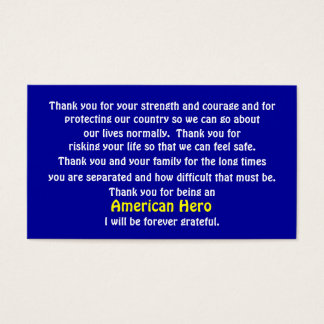 Cartes De Visite Merci Pour Le Service De Notre Pays