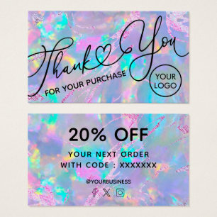 Cartes De Visite merci pour votre arrière - plan opal achat