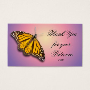 CARTES DE VISITE MERCI POUR VOTRE PATIENCE