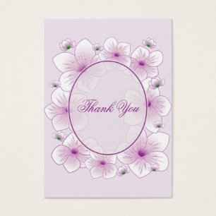Cartes De Visite Merci romantique Minicard de fleur de lavande