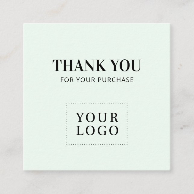 Cartes de visite Merci Simple Moderne (Devant)