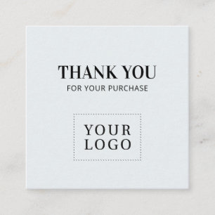 Cartes de visite merci simples modernes grises