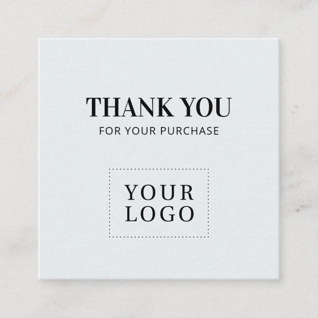 Cartes de visite merci simples modernes grises (Devant)