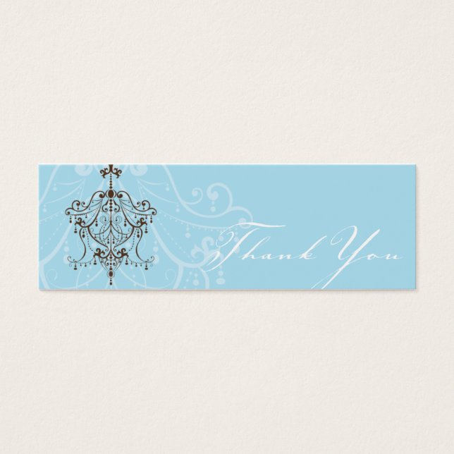 Cartes De Visite MERCI TAG :: lustre (Devant)