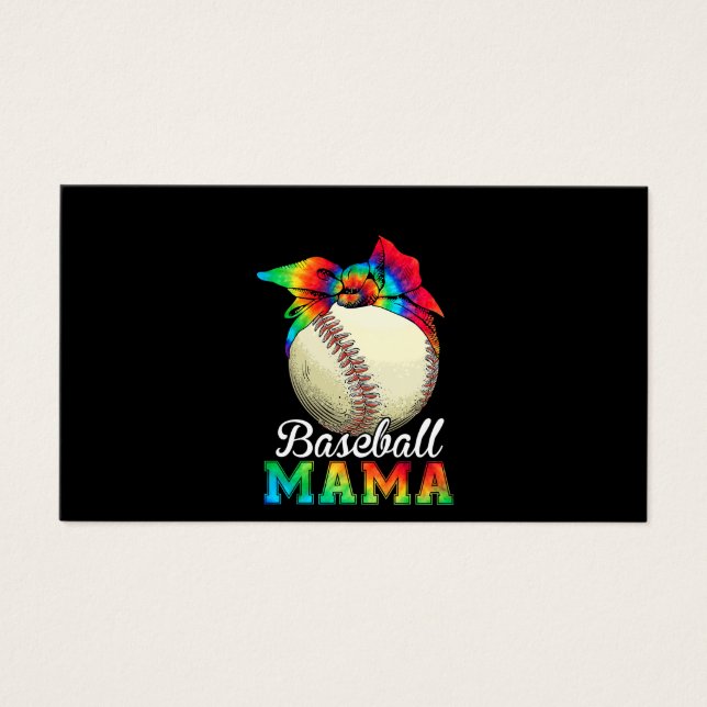 Cartes De Visite Mère Baseball Mama Anniversaire (Devant)