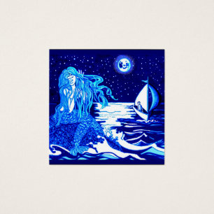 Cartes De Visite Mermaid et marin