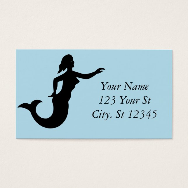 Cartes De Visite Mermaid Silhouette Thunder_Cove (Devant)
