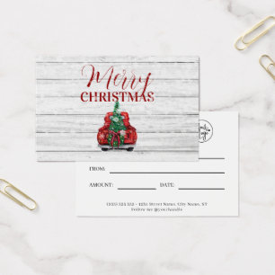 Cartes De Visite Merry Christmas Business Cadeau Certificat