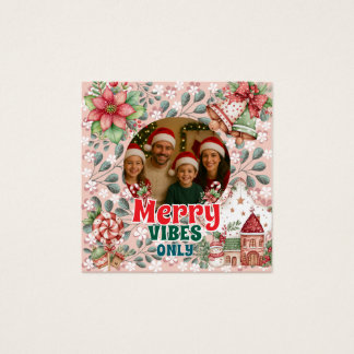 Cartes De Visite Merry Vibes Only – Funny Christmas Card
