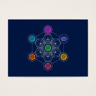 Cartes De Visite Metatrons Cube, Chakras, Cosmic Energy Centers