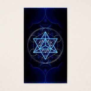 Cartes De Visite Metatrons Würfel - Merkaba - Stern Tetraeder
