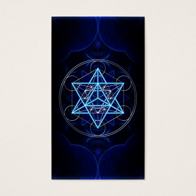 Cartes De Visite Metatrons Würfel - Merkaba - Stern Tetraeder (Devant)