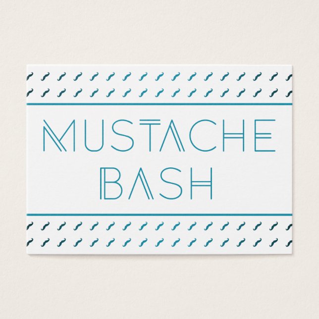 Cartes De Visite Métro Mustache Bash (Devant)