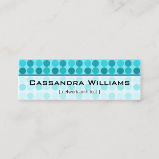 Cartes de visite micro de réseau de points de Teal