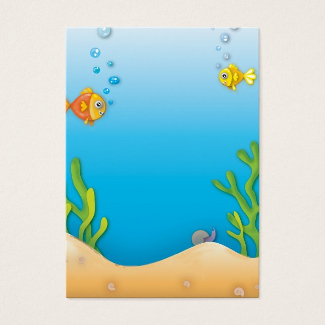 Cartes De Visite mignon buisson sous l'eau (Devant)