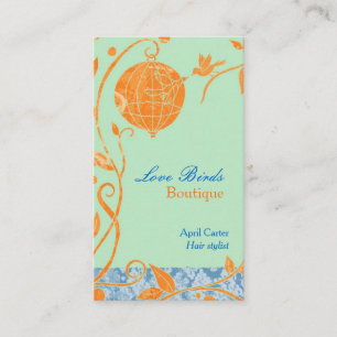 Cartes de visite mignons de boutique de mode