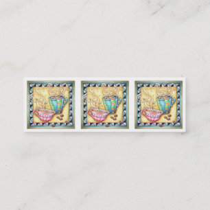 CARTES DE VISITE MINCES - CHOUETTES ! ART DU CAFÉ