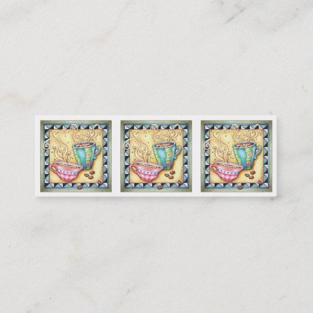 CARTES DE VISITE MINCES - CHOUETTES ! ART DU CAFÉ (Dos)