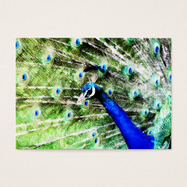 Cartes De Visite Mini impression Peacock (Devant)