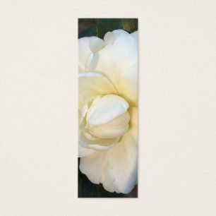 Cartes De Visite mini signet à fleurs camillia blanc