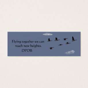 Cartes De Visite Mini signet de motivation