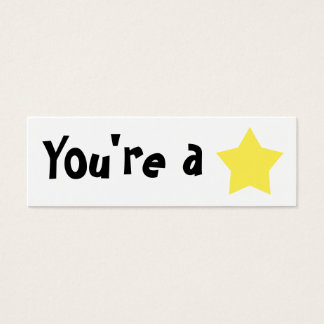 Cartes De Visite Mini signet personnalisable "You're A Star"